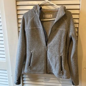 Smartwool full zip sweater-jacket.  Hooded.